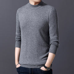 Men's New Bottoming Pullover Sweater Half Turtleneck Sweater