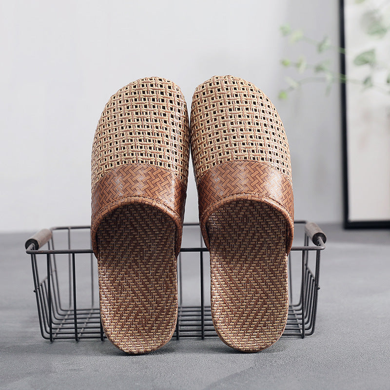 Summer Asian Straw Woven Sandals And Slippers Ladies