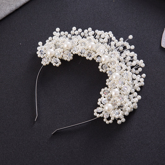 Korean Bridal Hair Accessories, Pearl Headbands, Hair Bands,  Head Flowers, Wedding Accessories, Flowers, Wedding Accessories