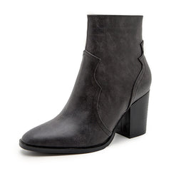 Martin Boots With Short Thick Heels And High Heels For Autumn And Winter