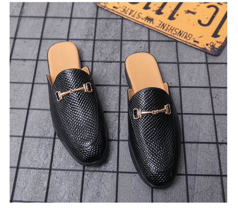 Men's Half Slippers With One Foot