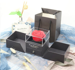 Transparent Acrylic Double-Door Jewelry Box