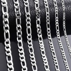 HipHop Stainless Steel Titanium Steel Jewelry Figaro Cuba Chain Men And Women Accessories Chain