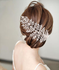 Simple Bridal Headdress Luxury Rhinestone Hair Comb Hairpin Accessories