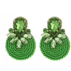 Earrings With Round Stud And Drill