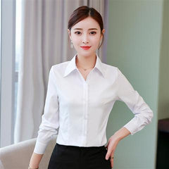 Women's Slim Professional Long-Sleeved Shirt