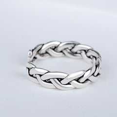 Korean Style S925 Silver-Plated Ring Korean Personality Female