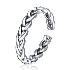 Korean Style S925 Silver-Plated Ring Korean Personality Female