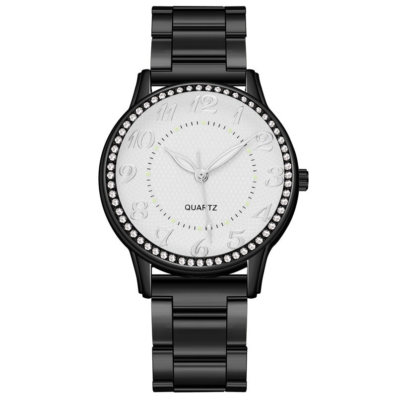 Diamond-Studded Luminous Casual Quartz Watch