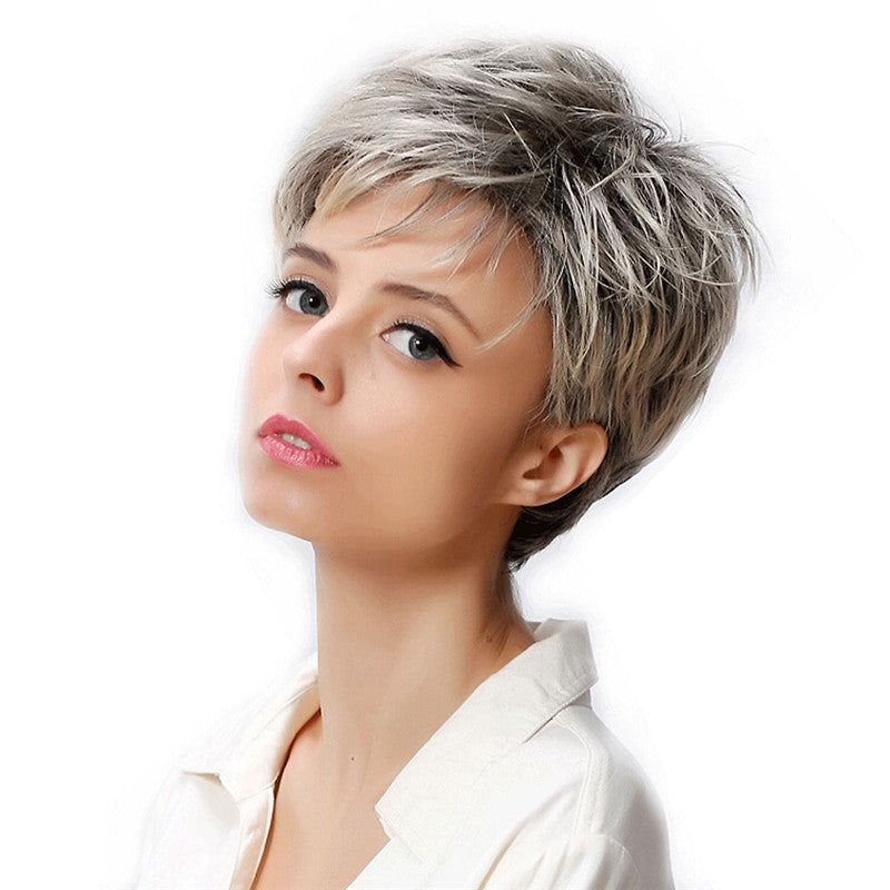 Middle-aged And Elderly Micro-volume Short Wig Ladies Hair Cover