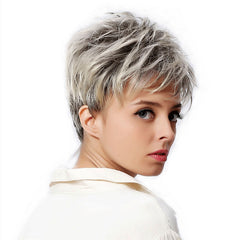 Middle-aged And Elderly Micro-volume Short Wig Ladies Hair Cover