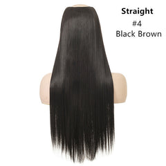 Wig Female One Piece Natural Long Straight Hair