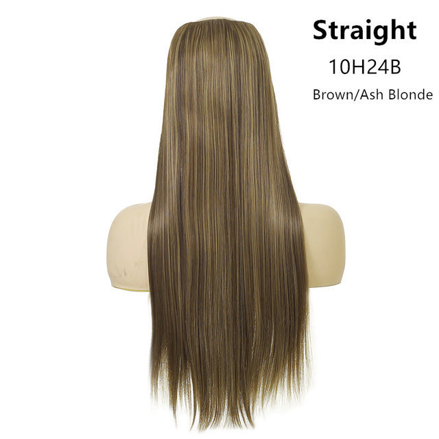 Wig Female One Piece Natural Long Straight Hair