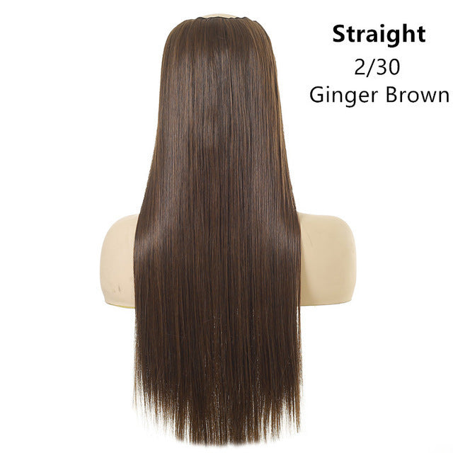 Wig Female One Piece Natural Long Straight Hair