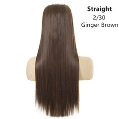 Wig Female One Piece Natural Long Straight Hair