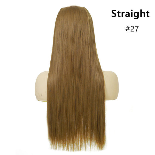 Wig Female One Piece Natural Long Straight Hair