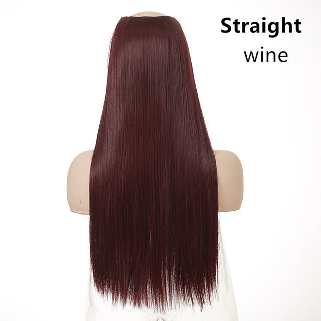 Wig Female One Piece Natural Long Straight Hair