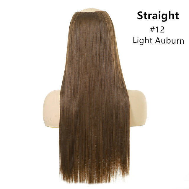 Wig Female One Piece Natural Long Straight Hair