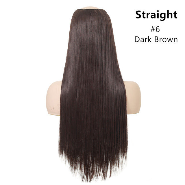 Wig Female One Piece Natural Long Straight Hair