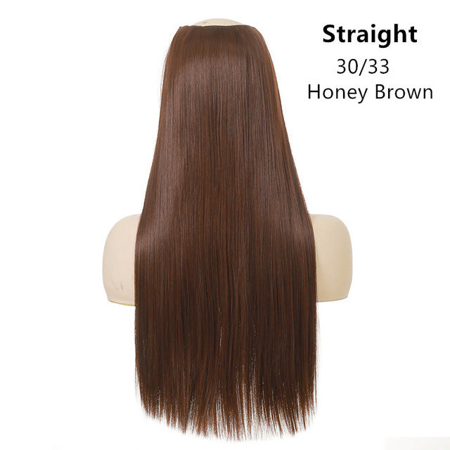 Wig Female One Piece Natural Long Straight Hair