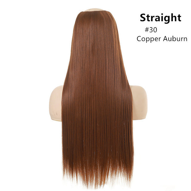 Wig Female One Piece Natural Long Straight Hair