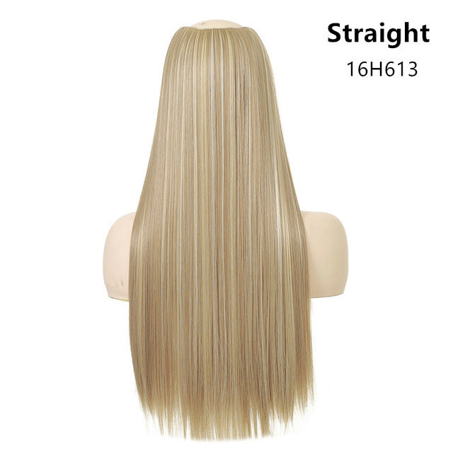 Wig Female One Piece Natural Long Straight Hair