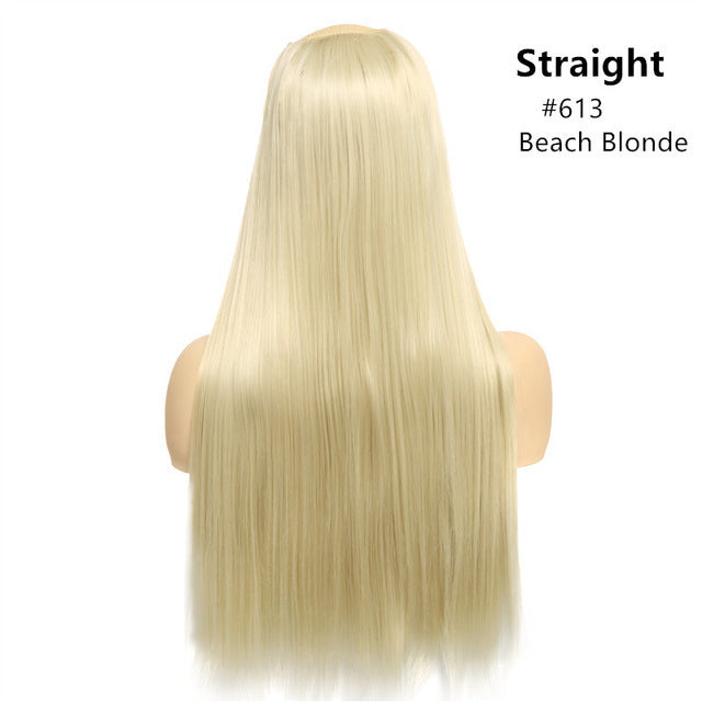 Wig Female One Piece Natural Long Straight Hair