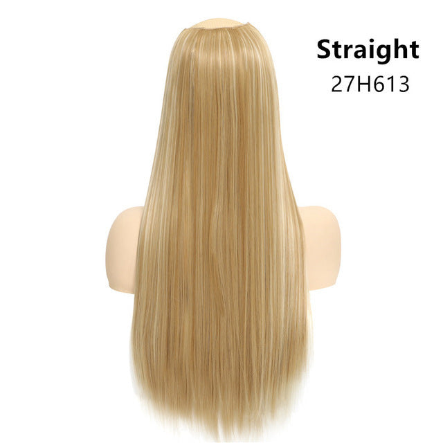 Wig Female One Piece Natural Long Straight Hair