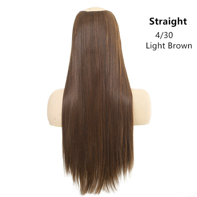 Wig Female One Piece Natural Long Straight Hair