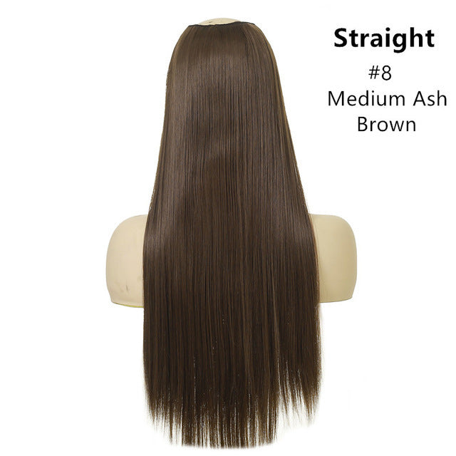 Wig Female One Piece Natural Long Straight Hair