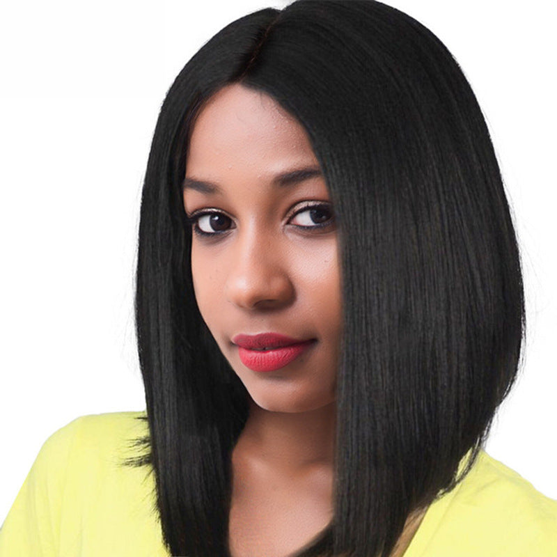 Lace frontal closure human hair wig