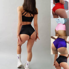 Lace Edge Solid Color Sexy Ladies Boxer Swim Shorts