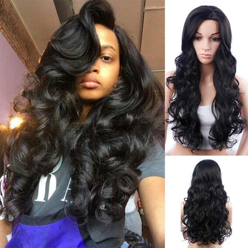 Aisi Wig European And American Big Wavy Long Curly Hair Wig