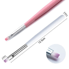 Short Rod Brush Nail Art Short Rod Light Therapy Pen Painted Gel Brush