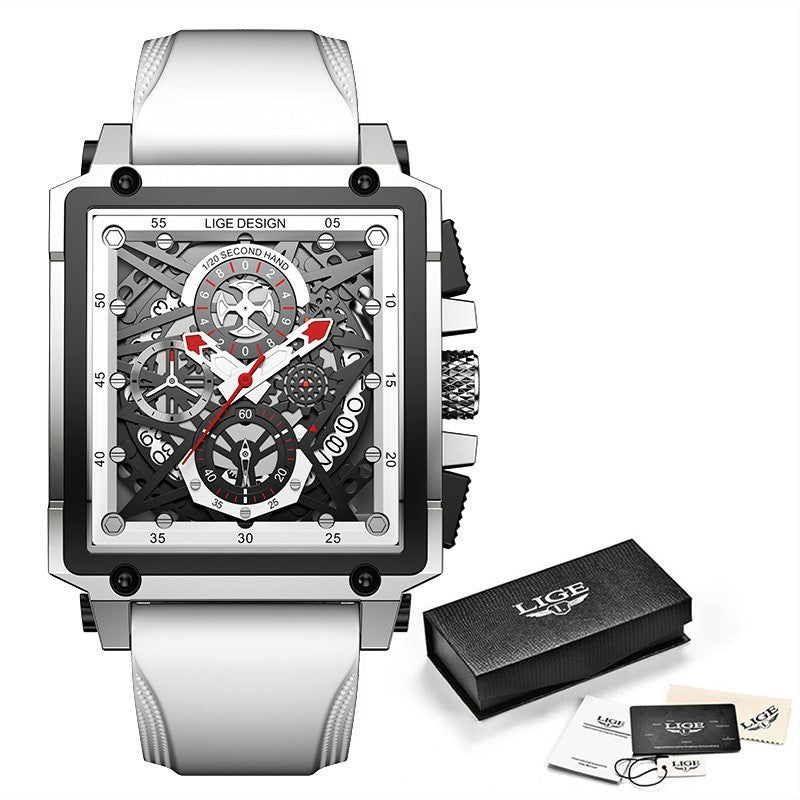 Men's Watch Square Multifunction Chronograph