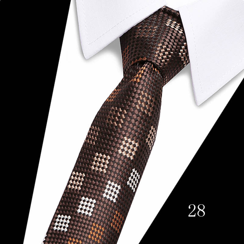 Men's Polyester Silk High-grade Twill Gold Tie