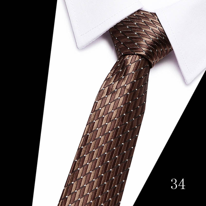 Men's Polyester Silk High-grade Twill Gold Tie