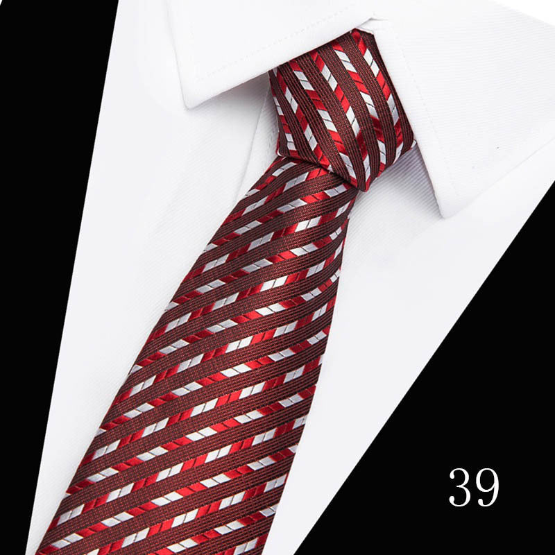 Men's Polyester Silk High-grade Twill Gold Tie