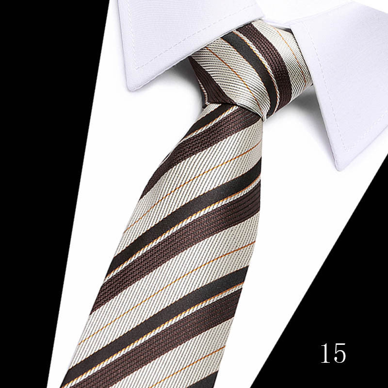 Men's Polyester Silk High-grade Twill Gold Tie