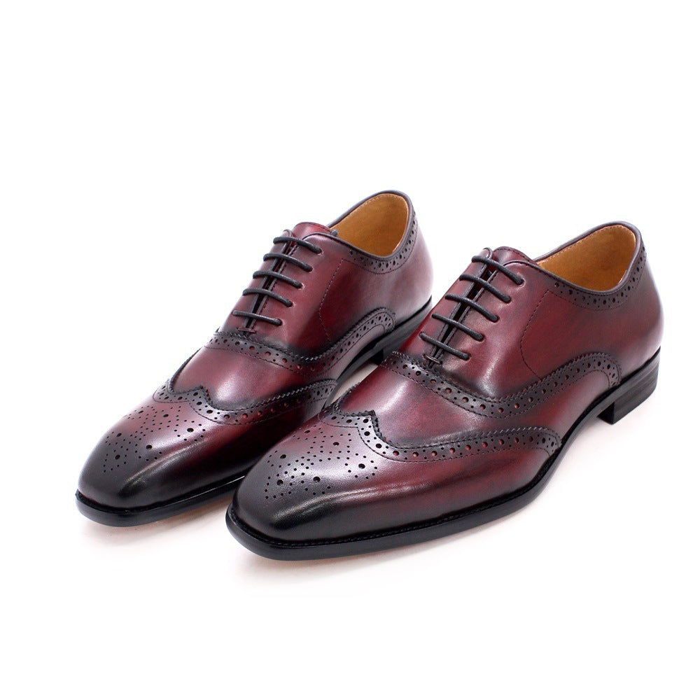 Men's British Style Brogue Leather Men's Shoes