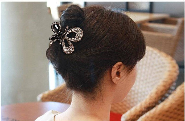 Butterfly Hair Claw Hair Band Rhinestone Barrettes