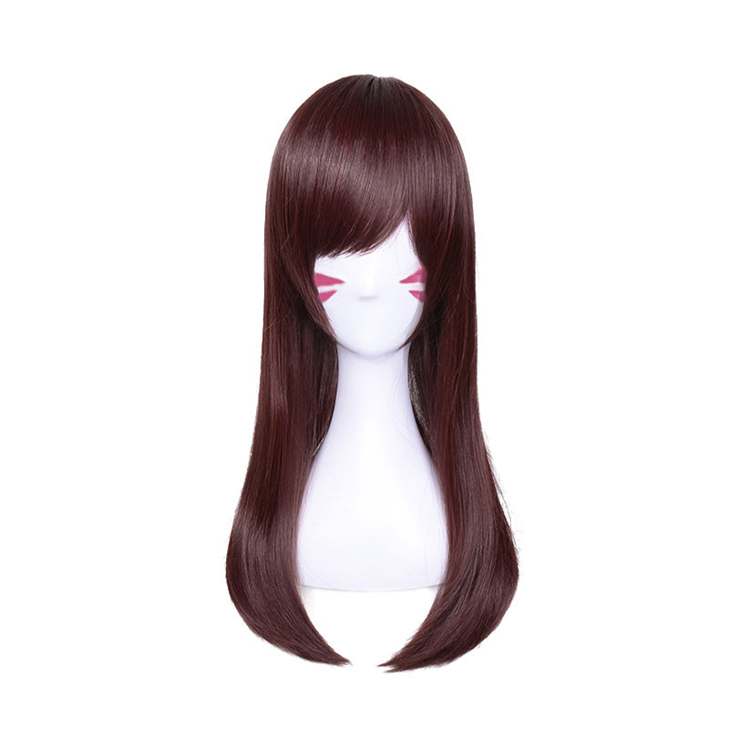 D.va DVA songhana chestnut Cosplay wig