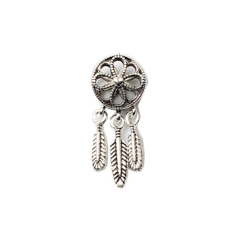 Alloy Bead Rose Spirit Dream Catcher Pendant  girls product  women accessories  trendy jewelry  jewelry  women product  women products  earing  necklace  golden jewelry  ellexo shop  girls accessories  silver  golden  zircon necklace  girls products  New Arrival