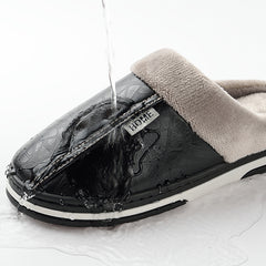 PU waterproof cotton slippers