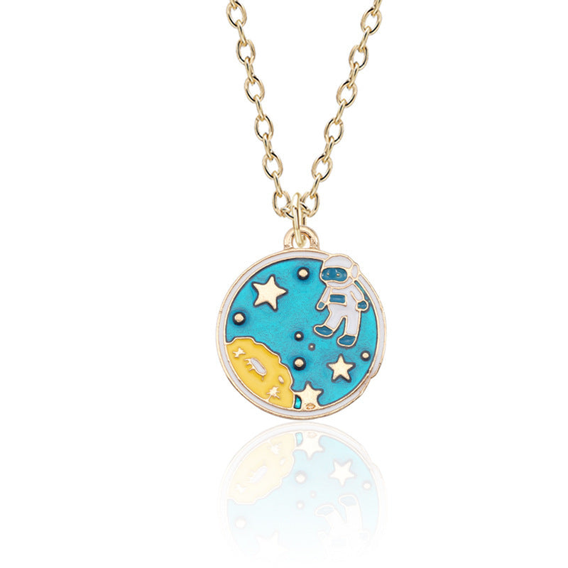 Spaced-Out Cartoon Necklace