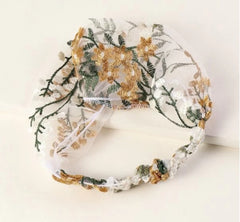 Super fairy embroidery headband women