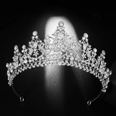 Bridal Crown With Diamond Hair Band