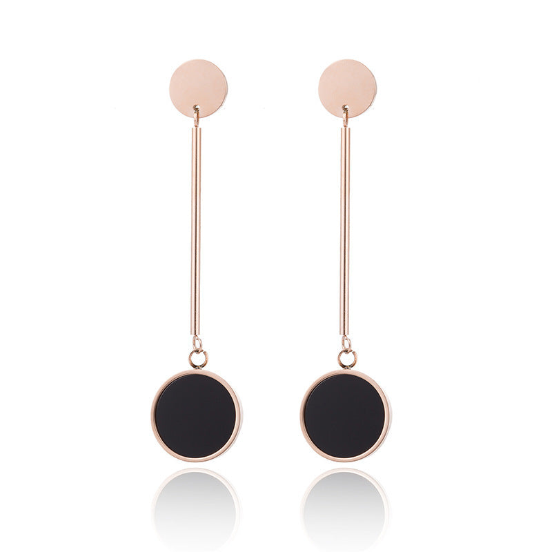 Women's Fashion Simple Round Earrings