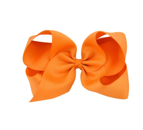 6 Inch Bow Hairpin for Children - 30 Colors, European Style