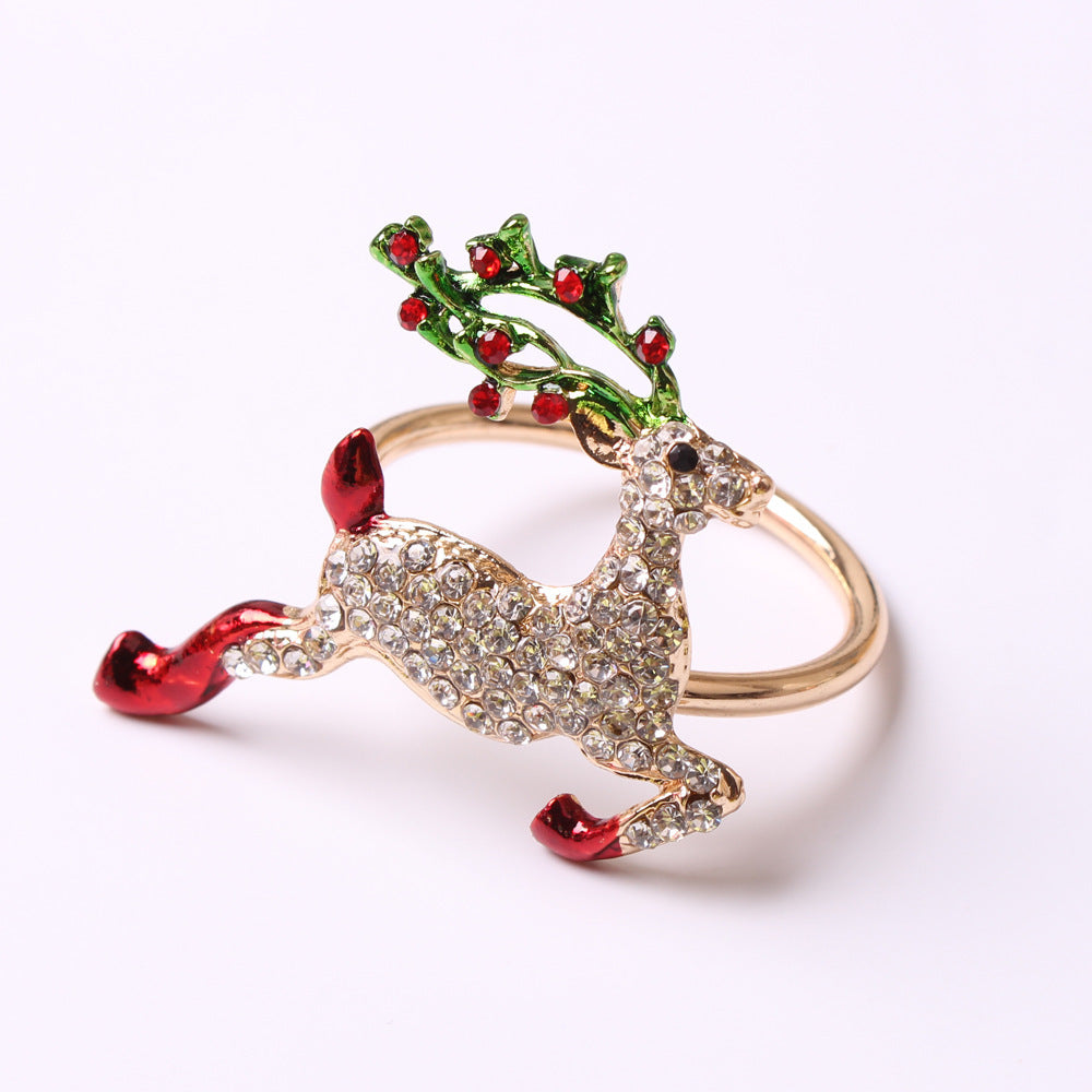 Christmas Double Bell Table Napkin Buckle